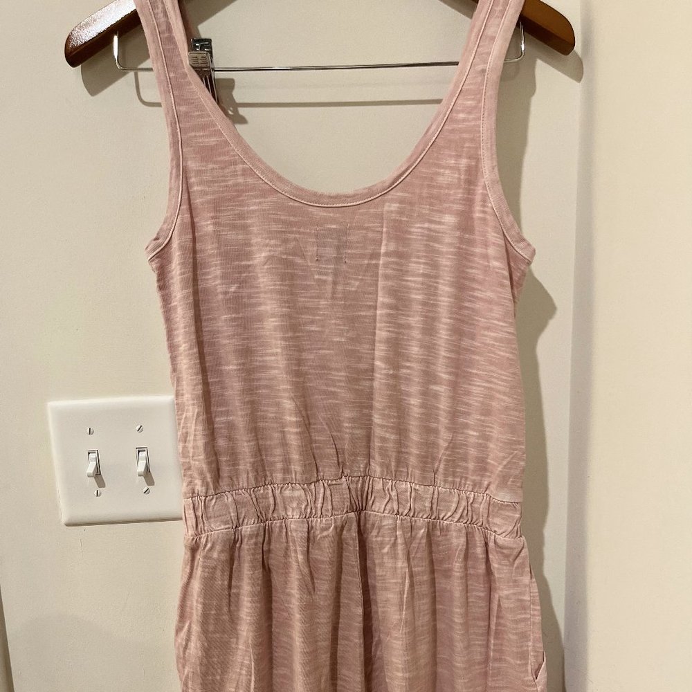 GAP Blush Pink Sleeveless Elastic Waist Pullon Jogger Leg Jumpsuit